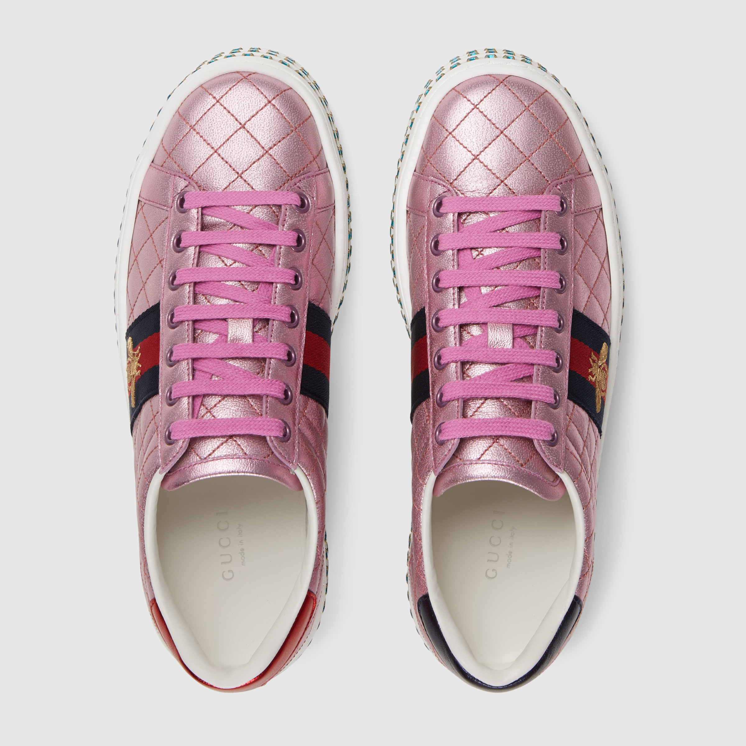 Ace sneaker with crystals_Pink_04