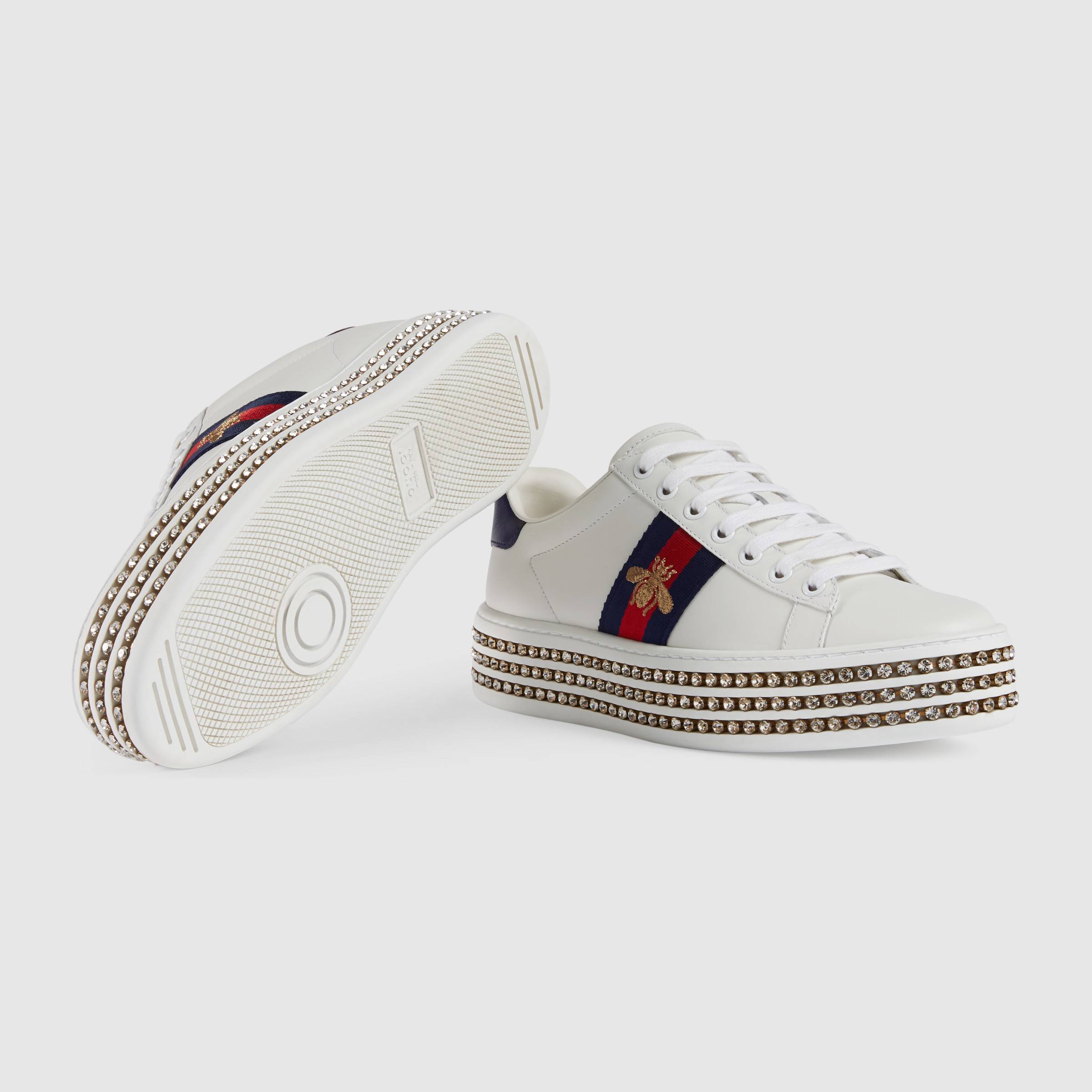 Ace sneaker with crystals_White_01