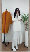 THỜI TRANG HÀN QUỐC - Angora Knit Dress