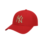 NÓN MLB NEW YORK YANKEES SWAROVSKI STELLA ADJUSTABLE CAP - RED - LOGO NY