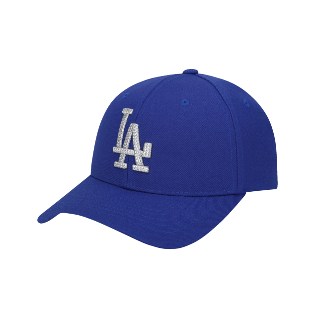 NÓN MLB LA DODGERS SWAROVSKI STELLA ADJUSTABLE CAP - BLUE - LOGO LA