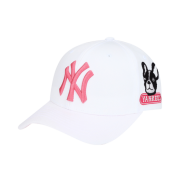 NÓN MLB NEW YORK YANKEES BARK ADJUSTABLE CAP - WHITE PINK