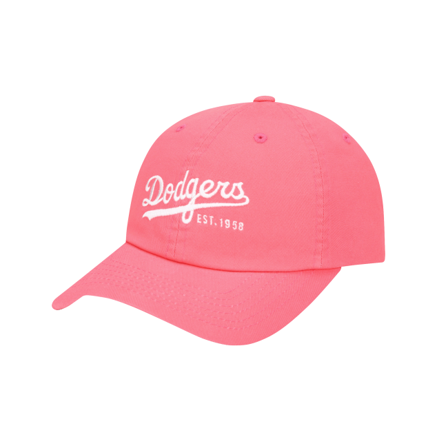 NÓN MLB LA DODGERS CURSIVE BALL CAP - PINK