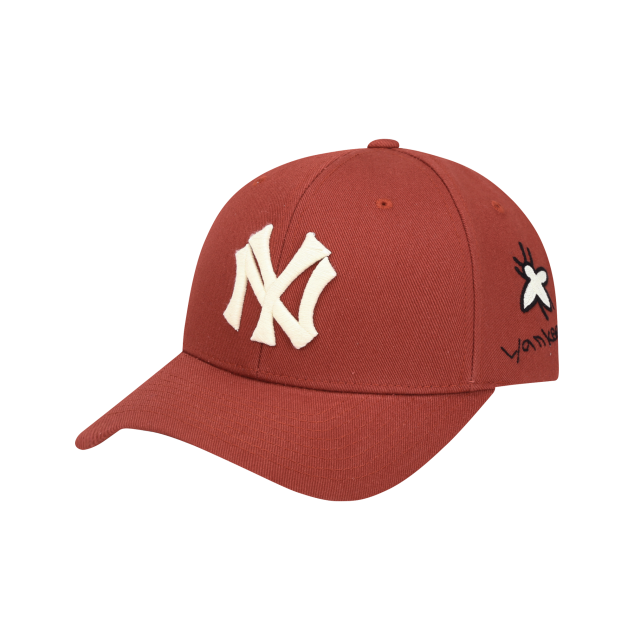 NÓN MLB NEW YORK YANKEES ROSE BEE ADJUSTABLE CAP - RED