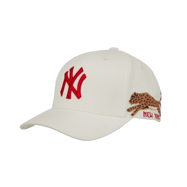 NÓN MLB NEW YORK YANKEES BLACK PANTHER SPARK ADJUSTABLE CAP - WHITE