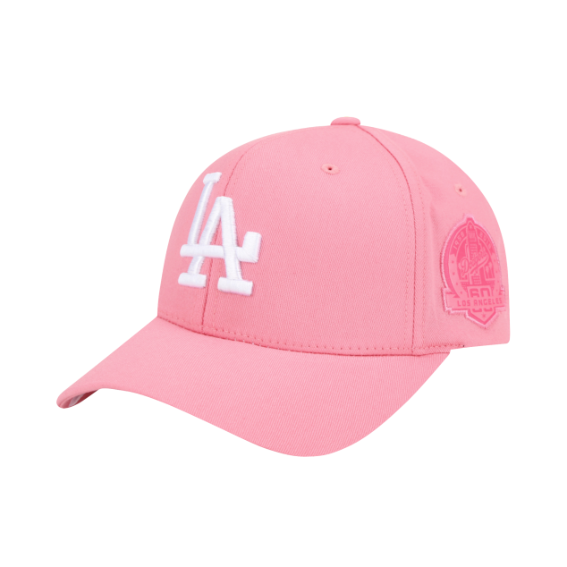 NÓN MLB LA DODGERS ROUND PATCH CURVED CAP - PINK