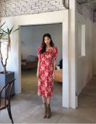 THỜI TRANG HÀN QUỐC - Chuu Taime Floral Midi Dress