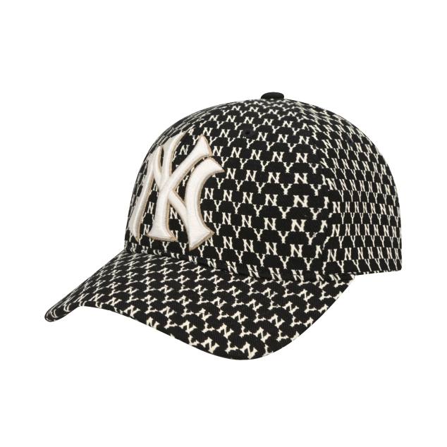 NÓN MLB NEW YORK YANKEES MONOGRAM ADJUSTABLE CAP - BLACK