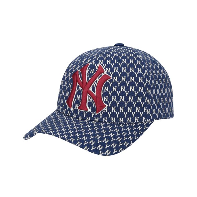 NÓN MLB NEW YORK YANKEES MONOGRAM ADJUSTABLE CAP - NAVY