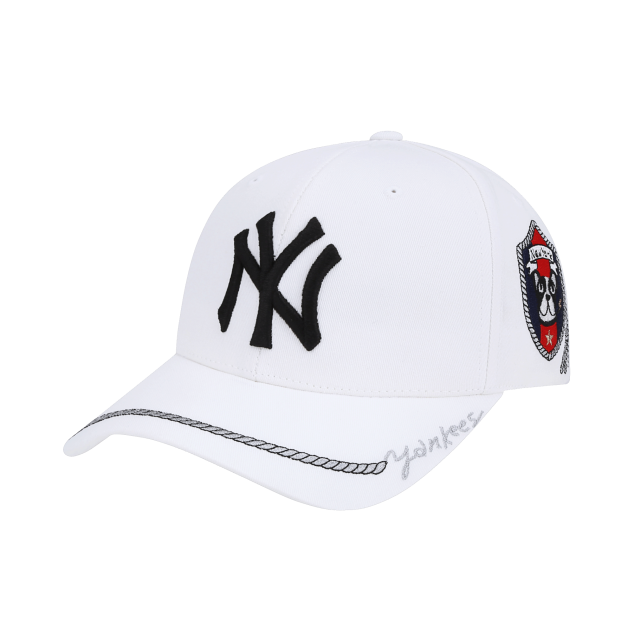 NÓN MLB NEW YORK YANKEES BARK SHIELD ADJUSTABLE CAP - WHITE
