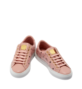 GIÀY MCM - Women's Low Top Sneakers in Visetos - Pink
