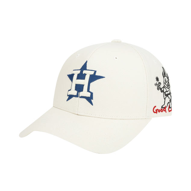 NÓN MLB HOUSTON ASTROS GOOD LUCK CHARACTER ADJUSTABLE CAP - WHITE