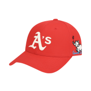 NÓN MLB OAKLAND ATHLETICS GOOD LUCK CHARACTER ADJUSTABLE CAP - RED