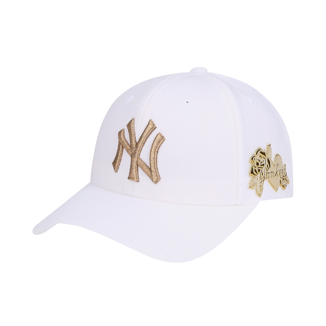 NÓN MLB NEW YORK YANKEES LOVE ROSE ADJUSTABLE CAP - WHITE
