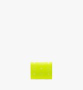 VÍ MCM Mini - TWO FOLD FLAT WALLET - Neon Yellow