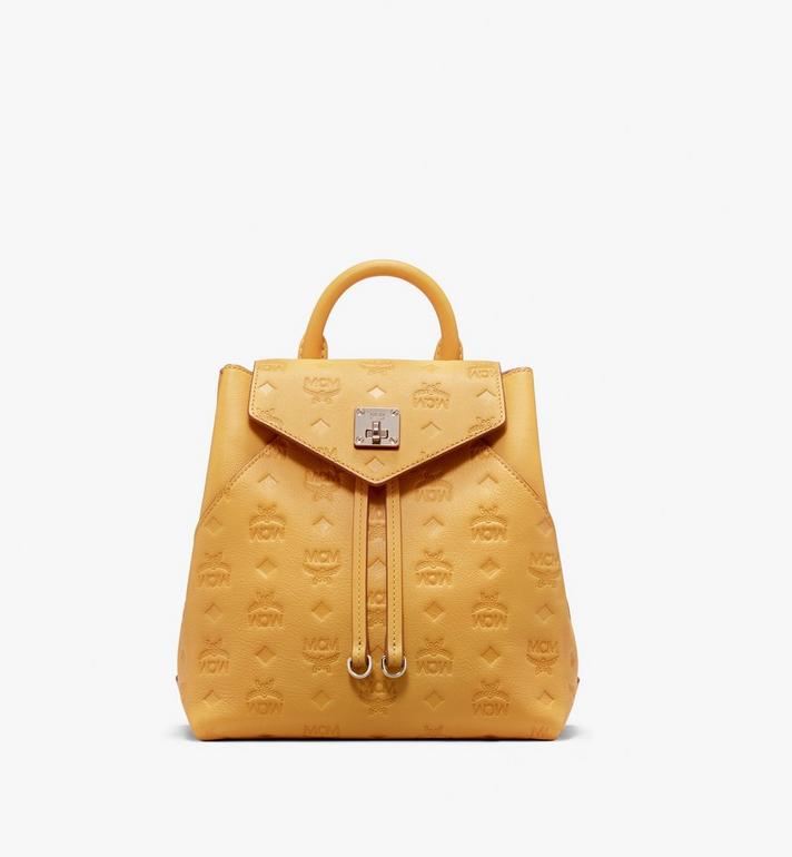 Túi MCM Small - ESSENTIAL BACKPACK IN MONOGRAM LEATHER - Golden Mango