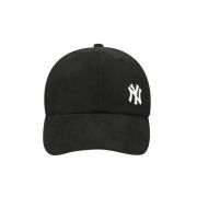 NÓN MLB NEW YORK YANKEES SUEDE RIBBON ADJUSTABLE CAP - BLACK