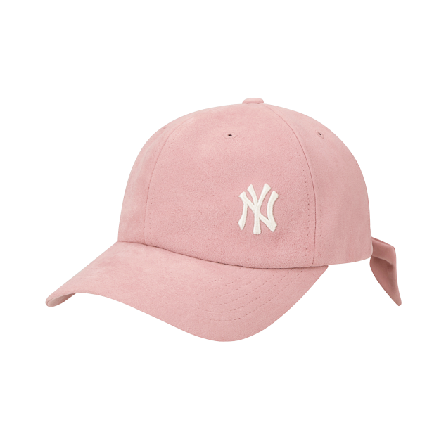 NÓN MLB NEW YORK YANKEES SUEDE RIBBON ADJUSTABLE CAP - PINK