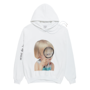 ÁO ADLV BABY FACE HOODIE WHITE MAGNIFIER
