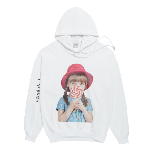 ÁO ADLV BABY FACE HOODIE WHITE RED HAT