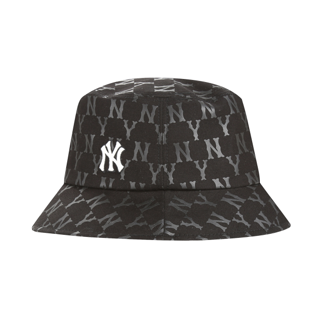 NÓN MLB NEW YORK YANKEES MONOGRAM BUCKET HAT - BLACK