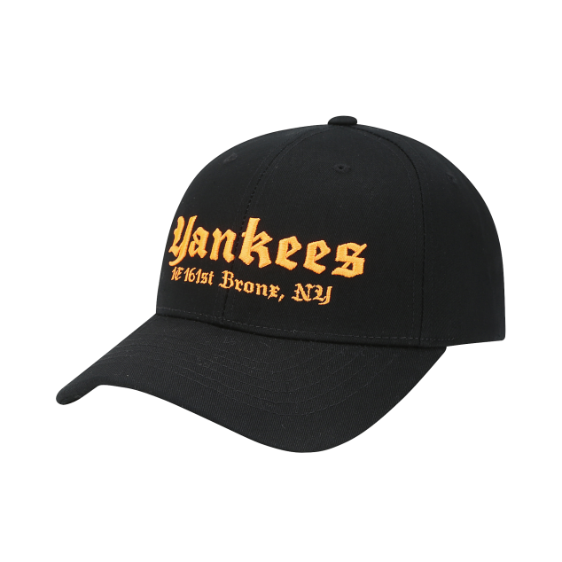 NÓN MLB NEW YORK YANKEES NEON WORDING ADJUSTABLE CAP - BLACK