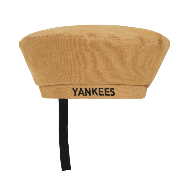 NÓN MLB WEBBING DETAIL BERET NEW YORK YANKEES - BROWN