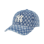 NÓN MLB MONOGRAM DEEP DENIM BALL CAP NEW YORK YANKEES - BLUE