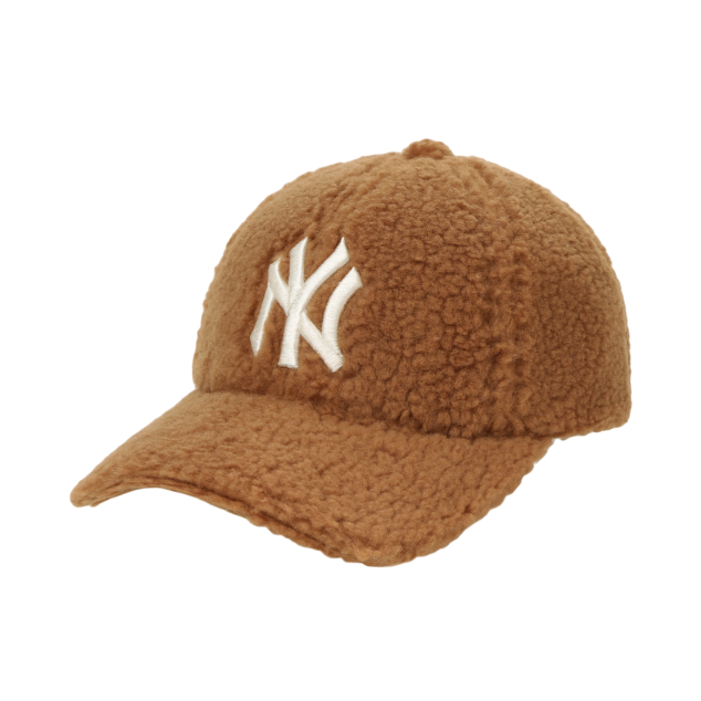 NÓN MLB WOOL FLEECE ADJUSTABLE CAP NEW YORK YANKEES - BROWN