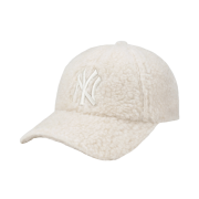 NÓN MLB WOOL FLEECE ADJUSTABLE CAP NEW YORK YANKEES - WHITE