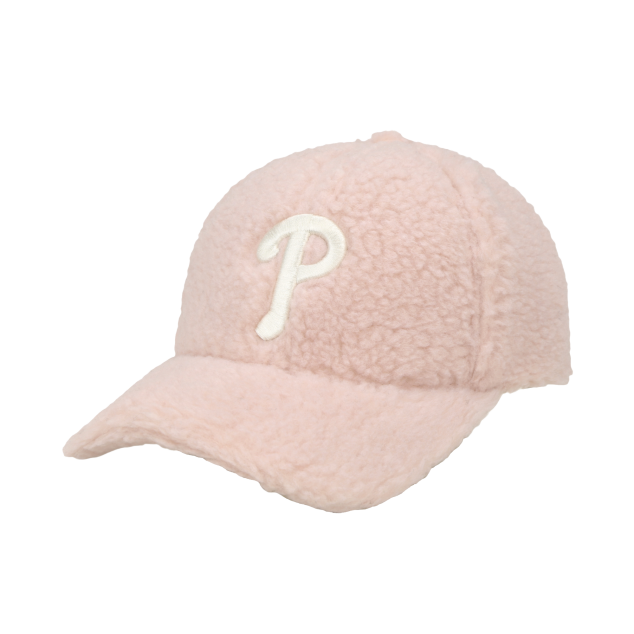 NÓN MLB WOOL FLEECE ADJUSTABLE CAP PHILADELPHIA PHILLIES - PINK