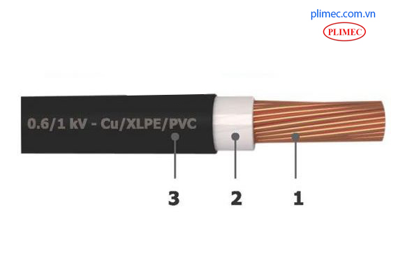 Cáp điện Cu/XLPE/PVC-1x25sqm