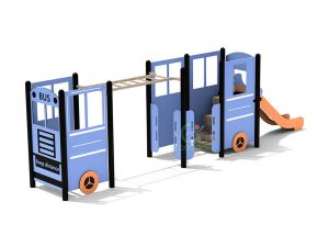 Nhà chơi cầu trượt xe buýt
