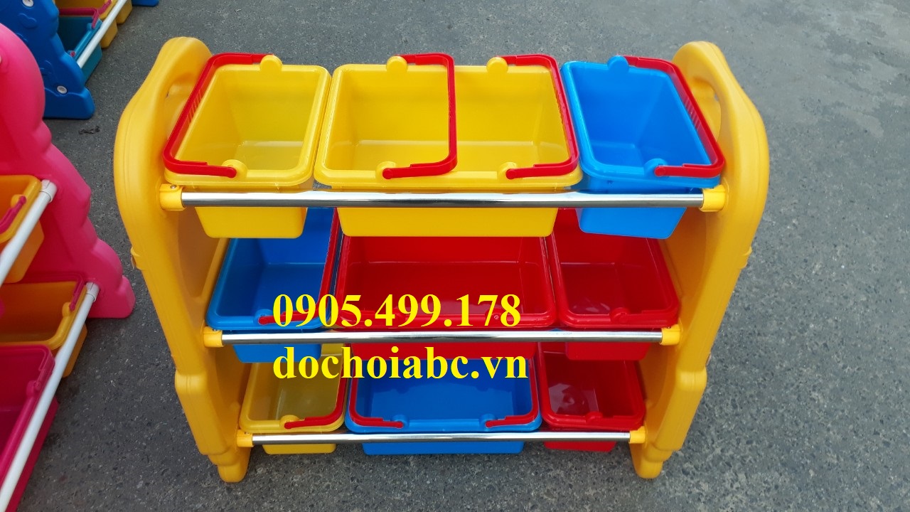 Kệ nhựa đựng đồ chơi trẻ em ABC (4)