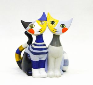 Mèo Iona & Cesario, H14cm