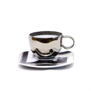 Bộ 6 đĩa, tách Trà-Cà phê Versace Dedalo, 0,29l