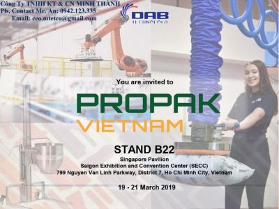 Công ty TNHH KT & CN MINH THÀNH tham gia triển lãm PROPAK VIETNAM 2019