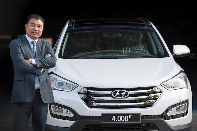 Hyundai Thành Công xuất xưởng chiếc xe SantaFe thứ 4.000