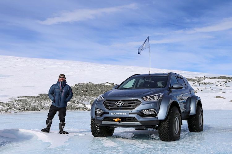 Cùng Patrick Bergel thám hiểm Nam Cực bằng Hyundai SantaFe