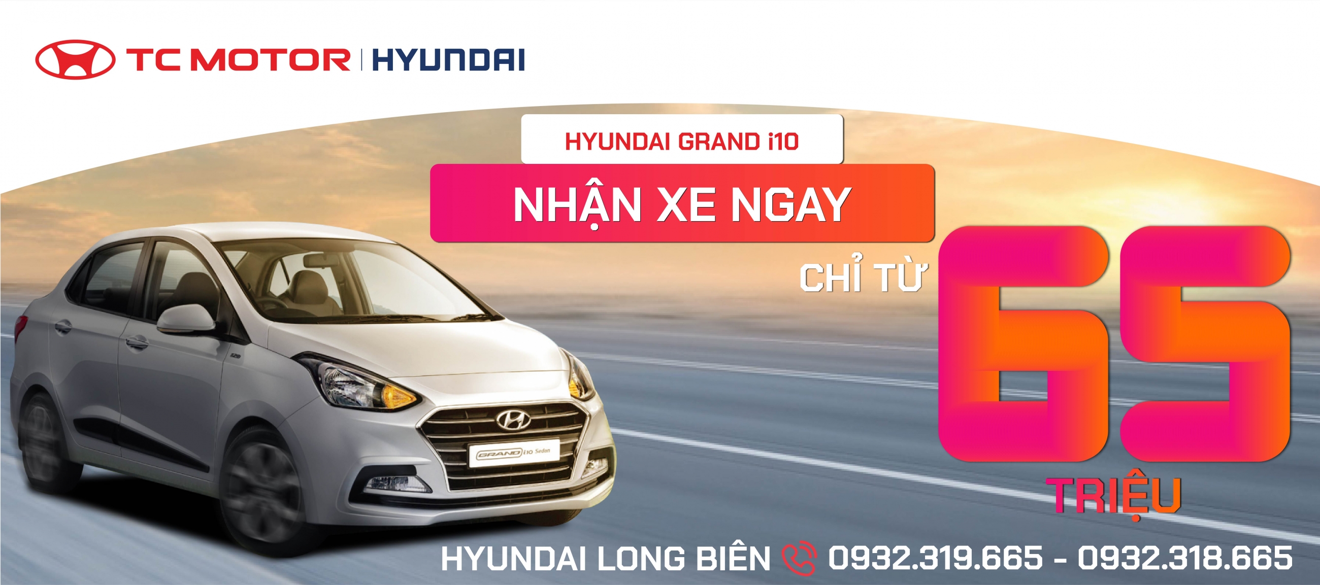 HYUNDAI GRAND I10 NHẬN XE NGAY - CHỈ TỪ 65 TRIỆU | Hyundai Long Biên by TC MOTOR