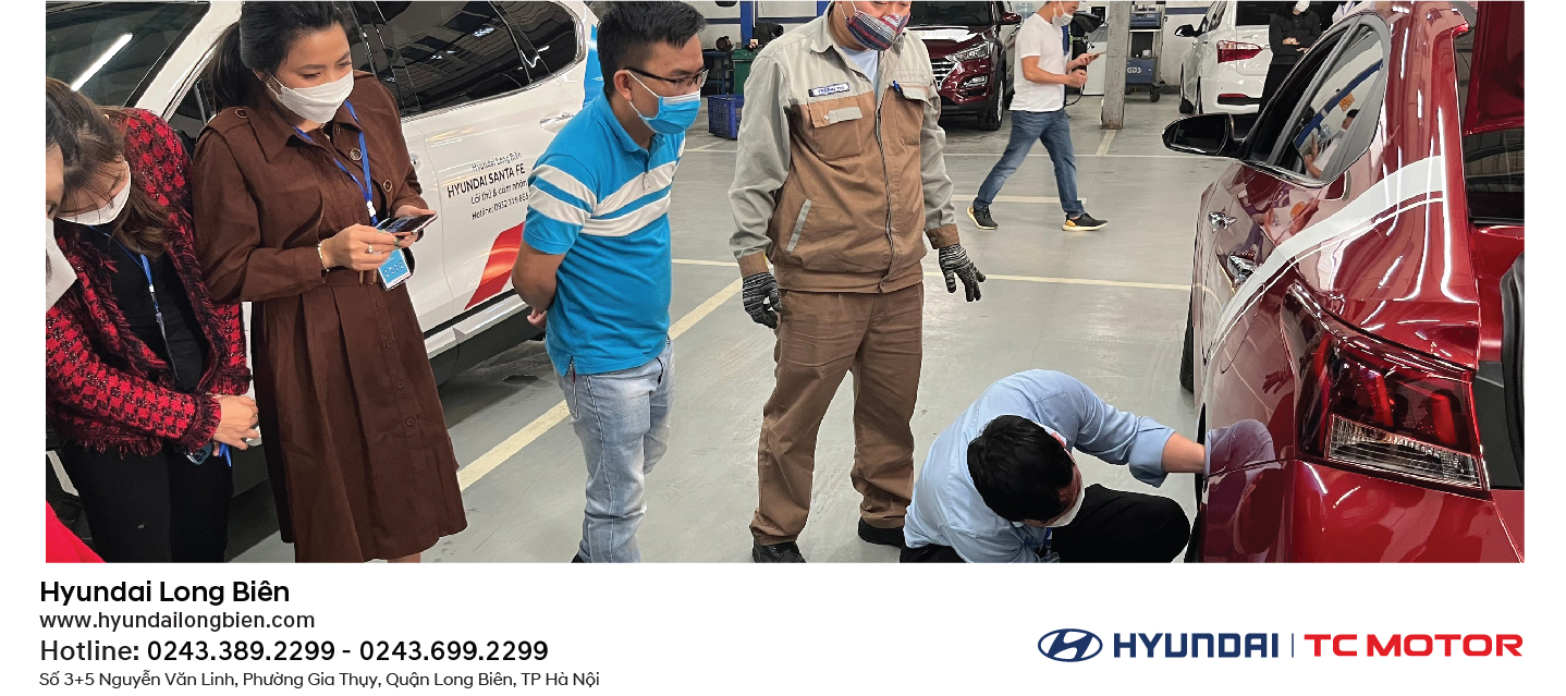Chương trình “Hướng dẫn sử dụng xe an toàn” diễn ra tại Showroom Hyundai Long Biên ngày 18/12/2021