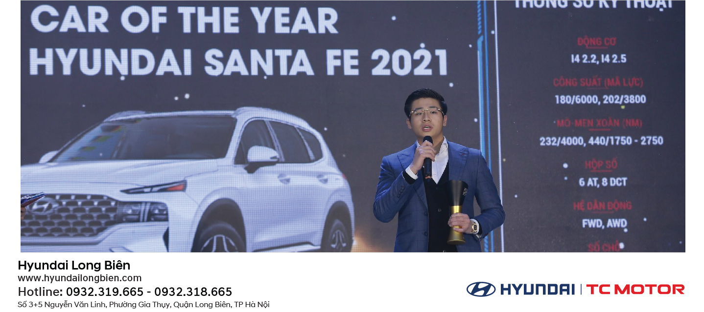 Hyundai Santa Fe đạt giải ''Ô tô của năm'' do Báo điện tử VnExpress tổ chức