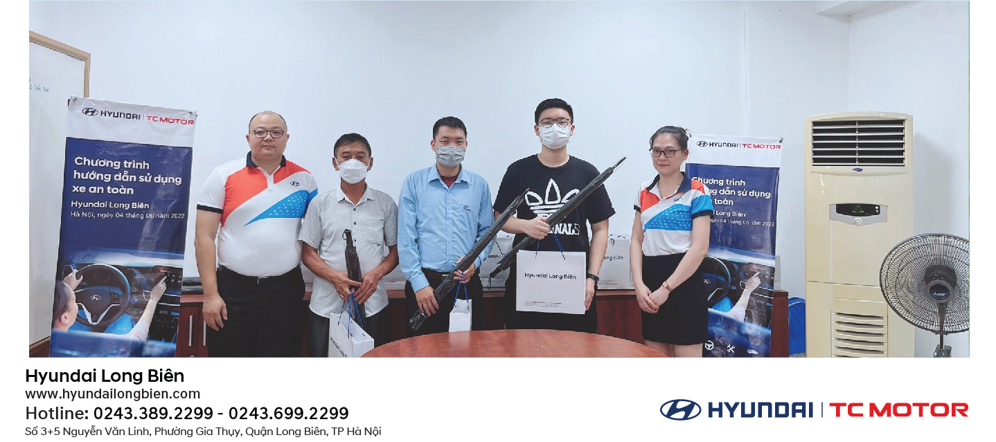 Chương trình “Hướng dẫn sử dụng xe an toàn” diễn ra tại Showroom Hyundai Long Biên ngày 04/06/2022