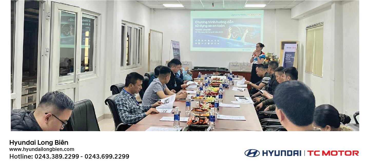 Chương trình “Hướng dẫn sử dụng xe an toàn” diễn ra tại Showroom Hyundai Long Biên ngày 08/04/2023