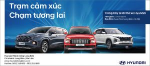 Chương trình trưng bày xe Hyundai “Trạm cảm xúc – Chạm tương lai” tại TTTM Aeon mall Long Biên
