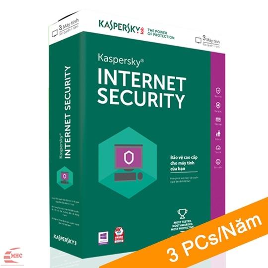 Phần mềm Kaspersky Internet Security 2018 3PC 1 Year