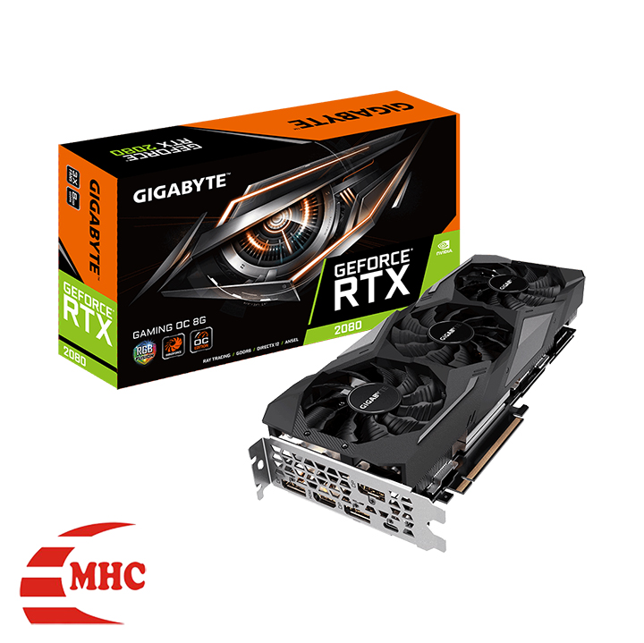 VGA GIGABYTE GeForce RTX 2080 Gaming OC 8GB GDDR6 (GV-N2080GAMING OC-8GC)