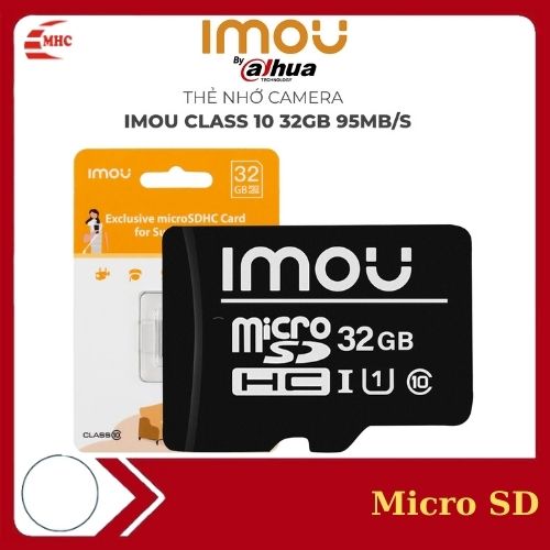 Thẻ nhớ cho Camera Micro SD Imou 32GB/64GB, chính hãng, bảo hành 24 tháng