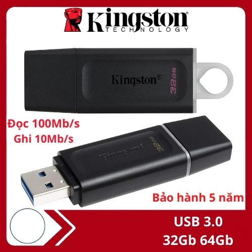USB 3.0 Kingston 32GB  DataTraveler Exodia, USB máy tính chuẩn 3.2 Gen1 bảo hành 5 năm