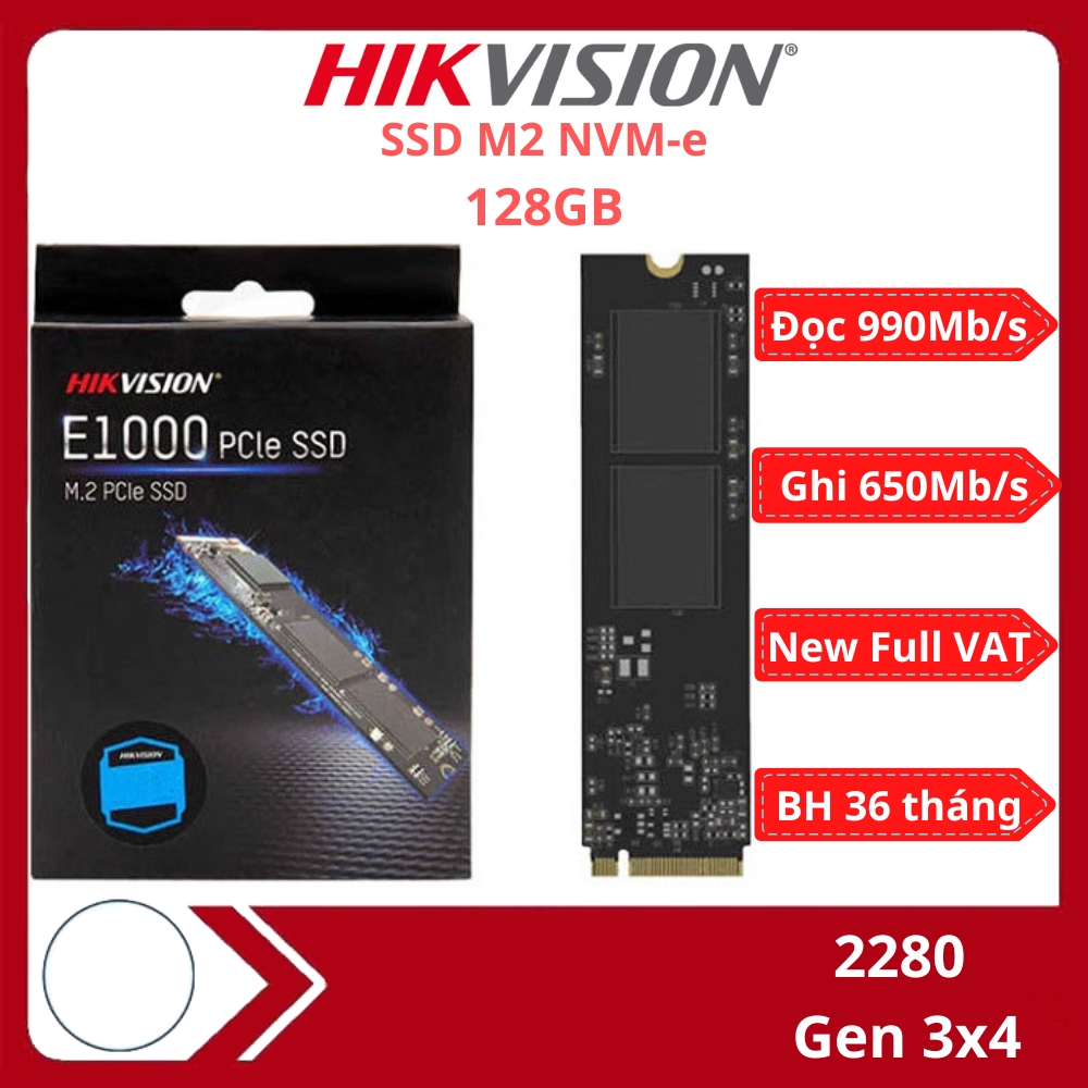 Ổ cứng SSD HIKVISION E1000 128GB M.2 PCIe